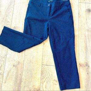 Hilary Radley Navy Dot Pant